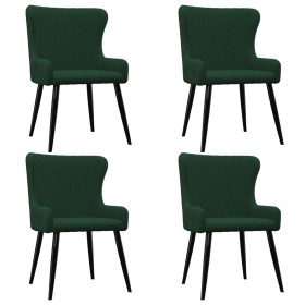 Sillas de comedor 4 unidades terciopelo verde de vidaXL, Sillas de comedor - Ref: Foro24-279163, Precio: 343,18 €, Descuento: %