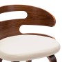 Dining chairs 6 pcs curved wood and cream synthetic leather by vidaXL, dining chairs - Ref: Foro24-278849, Price: 705,56 €, D...