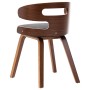 Dining chairs, 6 units, curved wood and dark gray fabric. by vidaXL, dining chairs - Ref: Foro24-278851, Price: 660,54 €, Dis...