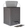 Garden composter 2 pcs plastic rattan 60x60x83 cm 600 L by vidaXL, Composters - Ref: Foro24-278917, Price: 177,75 €, Discount: %