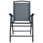 Bistro table and chairs 3 pieces gray steel by vidaXL, Garden sets - Ref: Foro24-3054571, Price: 120,84 €, Discount: %