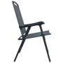 Bistro table and chairs 3 pieces gray steel by vidaXL, Garden sets - Ref: Foro24-3054571, Price: 120,84 €, Discount: %