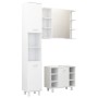 Juego muebles de baño 3 pzas madera de ingeniería blanco brillo de vidaXL, Muebles de baño - Ref: Foro24-3056958, Precio: 199...