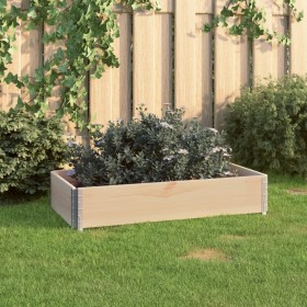 Arriate de madera maciza de pino 50x100 cm de vidaXL, Maceteros y jardineras - Ref: Foro24-3055164, Precio: 32,99 €, Descuent...