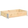 Arriate de madera maciza de pino 50x100 cm de vidaXL, Maceteros y jardineras - Ref: Foro24-3055164, Precio: 34,27 €, Descuent...