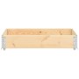 Solid pine wood flower bed 50x100 cm by vidaXL, Pots and planters - Ref: Foro24-3055164, Price: 34,27 €, Discount: %