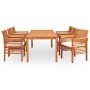 Set comedor de jardín 7 pzas y cojines madera maciza de acacia de vidaXL, Conjuntos de jardín - Ref: Foro24-278899, Precio: 1...