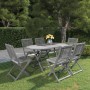 Garden dining set 7 pieces solid gray acacia wood by vidaXL, Garden sets - Ref: Foro24-3057874, Price: 442,18 €, Discount: %