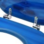 Toilet seats with lid 2 units MDF blue water drop design by vidaXL, Toilet and bidet seats - Ref: Foro24-3056406, Price: 72,3...