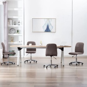 Dining chair 4 units in taupe gray fabric by vidaXL, dining chairs - Ref: Foro24-3056539, Price: 221,99 €, Discount: %