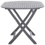 7-piece solid acacia wood garden dining set in gray. by vidaXL, Garden sets - Ref: Foro24-278923, Price: 422,48 €, Discount: %