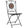 3-piece bistro table and chairs set orange/gray ceramic mosaic by vidaXL, Garden sets - Ref: Foro24-279691, Price: 222,99 €, ...