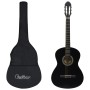 Guitarra clásica para principiantes con funda negro 4/4 39" de vidaXL, Guitarras - Ref: Foro24-3055600, Precio: 77,32 €, Desc...