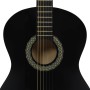 Konzertgitarre für Einsteiger mit Koffer schwarz 4/4 39" von vidaXL, Gitarren - Ref: Foro24-3055600, Preis: 77,32 €, Rabatt: %