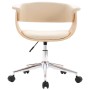 Swivel Dining Chairs 4 pcs Cream Synthetic Leather by vidaXL, dining chairs - Ref: Foro24-3054879, Price: 673,87 €, Discount: %