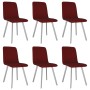 Dining chairs 6 units red velvet by vidaXL, dining chairs - Ref: Foro24-279444, Price: 344,20 €, Discount: %