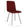 Dining chairs 6 units red velvet by vidaXL, dining chairs - Ref: Foro24-279444, Price: 344,20 €, Discount: %