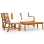 Garden furniture 4 pcs cream cushions solid acacia wood by vidaXL, Garden sets - Ref: Foro24-3057772, Price: 391,02 €, Discou...