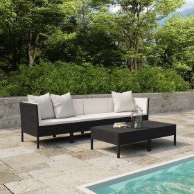 6-piece garden furniture set and black synthetic rattan cushions by vidaXL, Garden sets - Ref: Foro24-3056982, Price: 385,81 ...