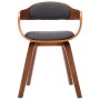 Dining chairs 2 units dark gray fabric and curved wood by vidaXL, dining chairs - Ref: Foro24-279476, Price: 306,99 €, Discou...