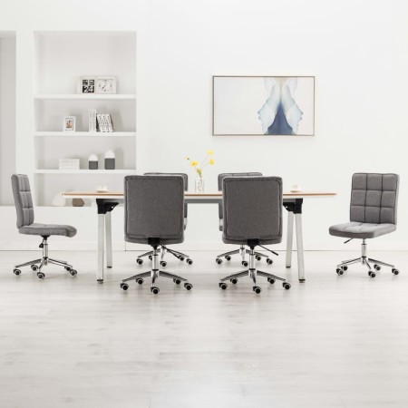 Dining chairs 6 units light gray fabric by vidaXL, dining chairs - Ref: Foro24-279580, Price: 315,99 €, Discount: %