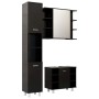 3-piece black engineered wood bathroom furniture set by vidaXL, Bathroom furniture - Ref: Foro24-3056953, Price: 184,16 €, Di...