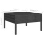 Set de muebles de jardín 6 pzas y cojines ratán sintético negro de vidaXL, Conjuntos de jardín - Ref: Foro24-3056983, Precio:...