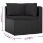 Garden furniture set 10 pieces black synthetic rattan cushions by vidaXL, Garden sets - Ref: Foro24-3059499, Price: 999,35 €,...