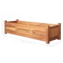 Arriates elevados de jardín 2 pzas madera acacia 100x30x25 cm de vidaXL, Maceteros y jardineras - Ref: Foro24-3057522, Precio...