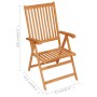 Garten-Essgruppe 5-teilig aus massivem Teakholz von vidaXL, Gartensets - Ref: Foro24-3059527, Preis: 605,46 €, Rabatt: %