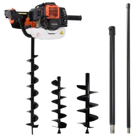 Auger set with steel soil drilling auger by vidaXL, Helical augers - Ref: Foro24-279576, Price: 274,23 €, Discount: %