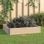 Arriate de madera maciza de pino 100x100 cm de vidaXL, Maceteros y jardineras - Ref: Foro24-3055168, Precio: 40,62 €, Descuen...