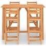 Garden bar table and chairs 5 pcs solid acacia wood by vidaXL, Garden sets - Ref: Foro24-3057850, Price: 394,97 €, Discount: %