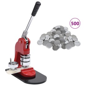 Badge making machine with 500 pieces of 58 mm badges by vidaXL, Crafts - Ref: Foro24-3056500, Price: 155,99 €, Discount: %