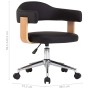 Silla de oficina giratoria madera curvada cuero sintético negro de vidaXL, Sillas de oficina - Ref: Foro24-3054839, Precio: 1...