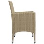 Garden furniture 3 pieces synthetic rattan and beige glass by vidaXL, Garden sets - Ref: Foro24-3058310, Price: 265,09 €, Dis...