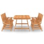 Juego de comedor para jardín 7 piezas madera maciza de acacia de vidaXL, Conjuntos de jardín - Ref: Foro24-3057846, Precio: 6...