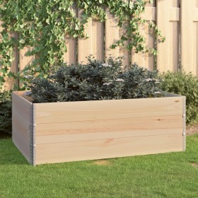 Solid pine wood flower beds 3 units 100x150 cm by vidaXL, Pots and planters - Ref: Foro24-3055171, Price: 131,06 €, Discount: %