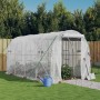 Greenhouse with white steel structure 8 m² 4x2x2 m by vidaXL, Greenhouses - Ref: Foro24-3188028, Price: 144,68 €, Discount: %