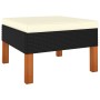 Set de muebles de jardín 6 pzas y cojines ratán sintético negro de vidaXL, Conjuntos de jardín - Ref: Foro24-3059738, Precio:...