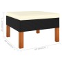 Set de muebles de jardín 6 pzas y cojines ratán sintético negro de vidaXL, Conjuntos de jardín - Ref: Foro24-3059738, Precio:...