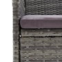 Garden table and chairs 3 pieces synthetic rattan gray acacia wood by vidaXL, Garden sets - Ref: Foro24-3058387, Price: 182,9...