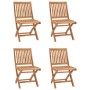 5-piece solid teak wood garden dining set by vidaXL, Garden sets - Ref: Foro24-3059537, Price: 489,63 €, Discount: %