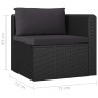 Garden furniture set 8 pieces and black synthetic rattan cushions by vidaXL, Garden sets - Ref: Foro24-3059502, Price: 954,67...