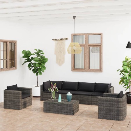 7-piece garden sofa set and gray synthetic rattan cushions by vidaXL, Garden sets - Ref: Foro24-3059492, Price: 817,99 €, Dis...