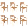 Garden dining set 7 pieces solid teak wood by vidaXL, Garden sets - Ref: Foro24-3059548, Price: 635,99 €, Discount: %