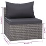 Garden furniture set 9 pieces synthetic rattan and gray cushions by vidaXL, Garden sets - Ref: Foro24-3059488, Price: 1,00 €,...