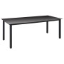 Juego de comedor para jardín 7 piezas negro de vidaXL, Conjuntos de jardín - Ref: Foro24-3060050, Precio: 595,31 €, Descuento: %