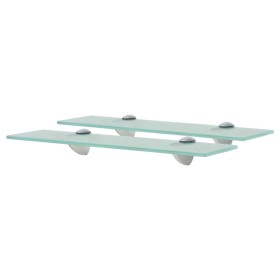 Floating shelves 2 units glass 8 mm 40x10 cm by vidaXL, Shelves and shelves - Ref: Foro24-3051495, Price: 22,72 €, Discount: %