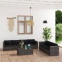 8-teiliges Gartensofa-Set und graue synthetische Rattankissen von vidaXL, Gartensets - Ref: Foro24-3059494, Preis: 795,22 €, ...